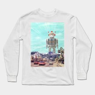 Robot in Town Long Sleeve T-Shirt